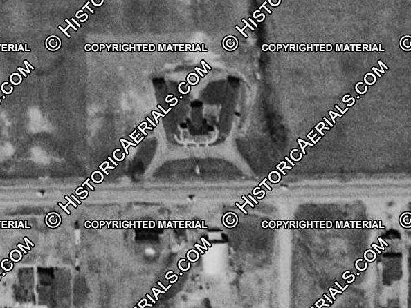 Mel Manor Motel (Welcome Inn) - 1954 Aerial Photo (newer photo)